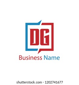 Initial Letter DG Logo Template Design