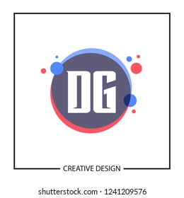 Initial Letter DG Logo Template Design