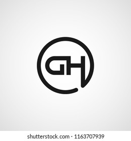 Initial Letter DH Logo Template Design