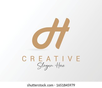 Initial Letter DH logotype For Business