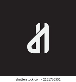 Initial letter DH monogram logo.
