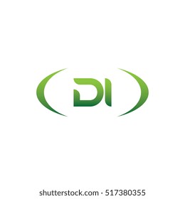 initial letter DI brackets uppercase logo green for download