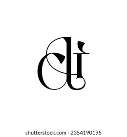 Initial Letter di Logo Design kreatives, modernes Symbol Symbol Monogramm