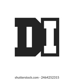 Initial Letter DI Logo Design Template. DI Logo