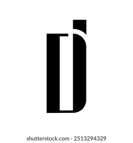 Initial letter DI logo design. DI logo design vector template