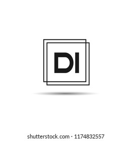 Initial Letter DI Logo Template Design