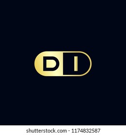 Initial Letter DI Logo Template Design