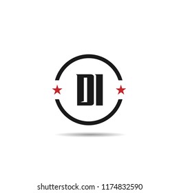 Initial Letter DI Logo Template Design