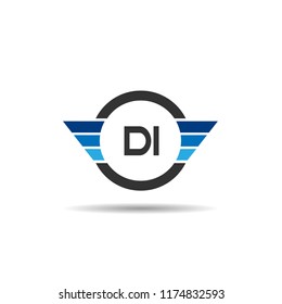 Initial Letter DI Logo Template Design