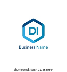 Initial Letter DI Logo Template Design
