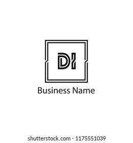 Initial Letter DI Logo Template Design