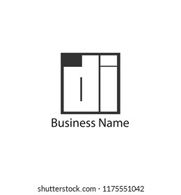 Initial Letter DI Logo Template Design