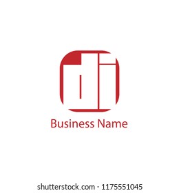 Initial Letter DI Logo Template Design