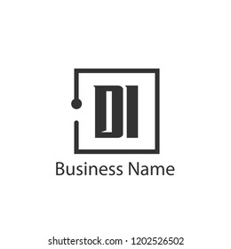 Initial Letter DI Logo Template Design