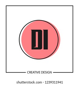 Initial Letter DI Logo Template Design