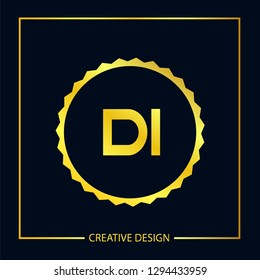 Initial Letter Di Logo Template Design