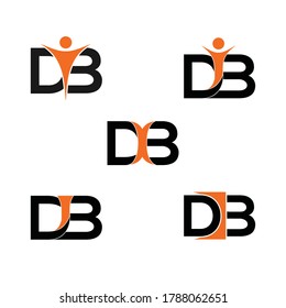 Initial letter DIB simple design