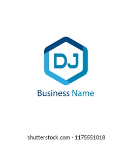 Initial Letter DJ Logo Template Design