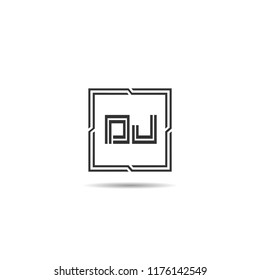 Initial Letter DJ Logo Template Design