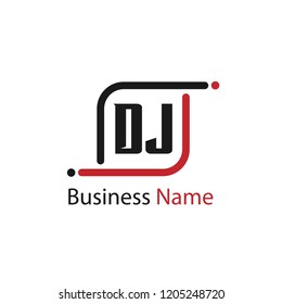 Initial Letter DJ Logo Template Design
