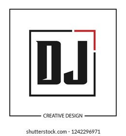 Initial Letter Dj Logo Template Design Stock Vector (royalty Free 