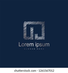 Initial Letter DJ Logo Template Vector Design