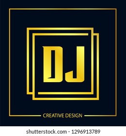 Initial Letter DJ Logo Template Design
