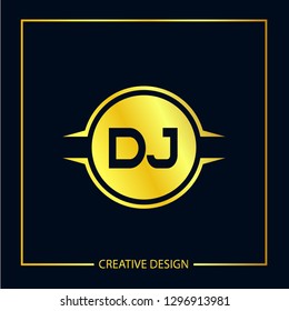 Initial Letter DJ Logo Template Design