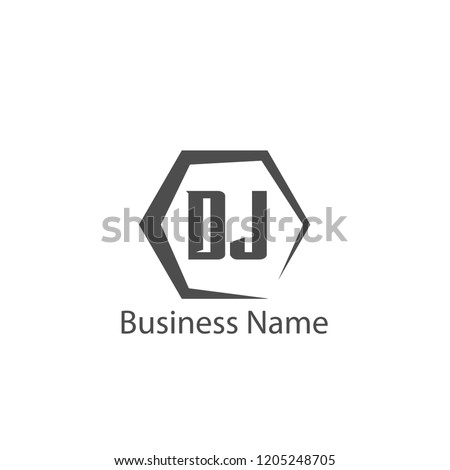 initial letter dj logo template design stock vector royalty free dj logo templates