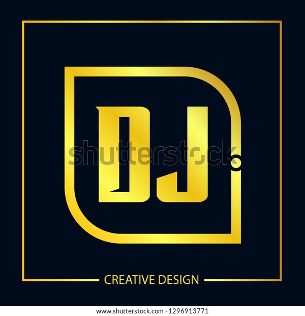 Initial Letter Dj Logo Template Design Stock Image Download Now