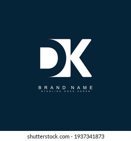 Initial Letter DK Logo - Minimal Vector Logo