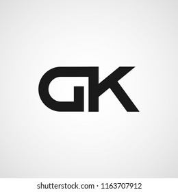 Initial Letter Dk Logo Template Design Stock Vector (Royalty Free ...