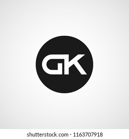 Initial Letter DK Logo Template Design