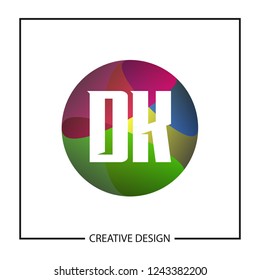 Initial Letter DK Logo Template Design