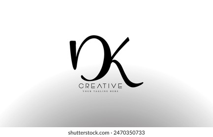 Letra inicial DK logotipo nombre de la empresa diseño de monograma para la empresa y el logotipo de la empresa.