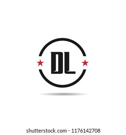 Initial Letter DL Logo Template Design
