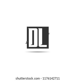 Initial Letter DL Logo Template Design
