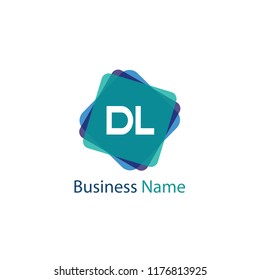 Initial Letter DL Logo Template Design