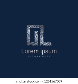 Initial Letter DL Logo Template Vector Design