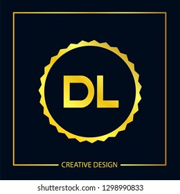 Initial Letter DL Logo Template Design