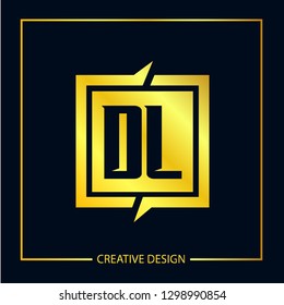 Initial Letter DL Logo Template Design