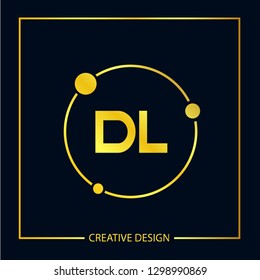 Initial Letter DL Logo Template Design