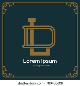 Initial letter DL logotype company name. Vector for company name.