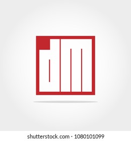 Initial Letter DM Logo Design