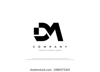 Initial Letter DM Logo Design