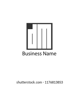 Initial Letter DM Logo Template Design