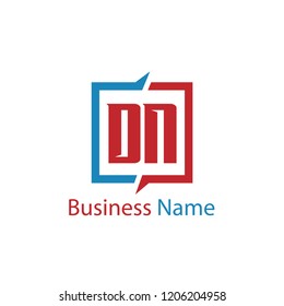 Initial Letter DM Logo Template Design