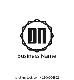 Initial Letter DM Logo Template Design