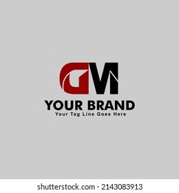 Initial Letter DM logo, vector icon, commercial use DM logo, letter logo template