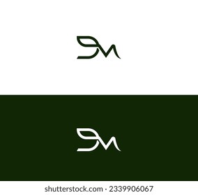 Initial Letter DM, MD Logo Template Design